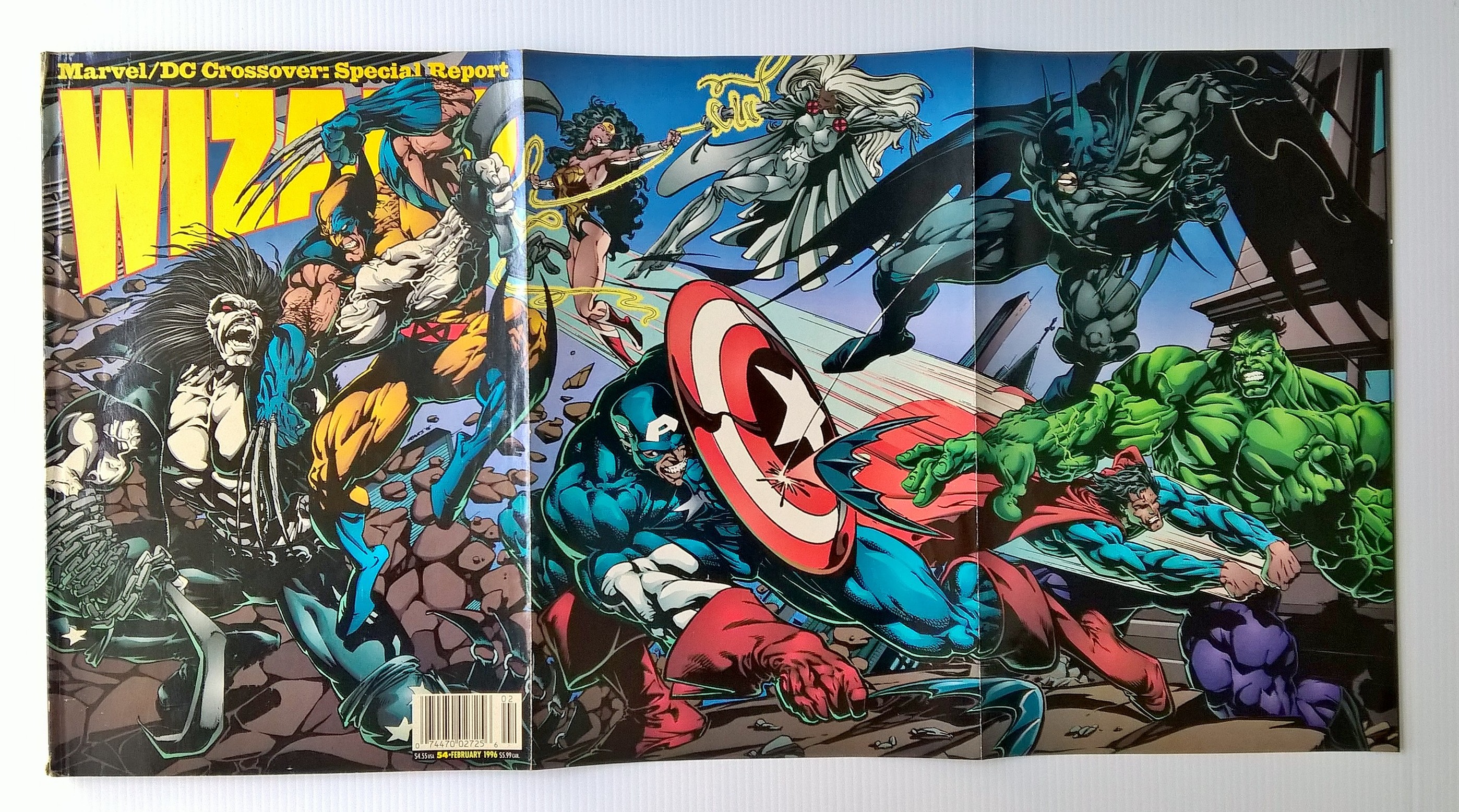 นิตยสารเก่าแนวการ์ตูนWIZARD, MARVEL DC CROSSOVER Special Report