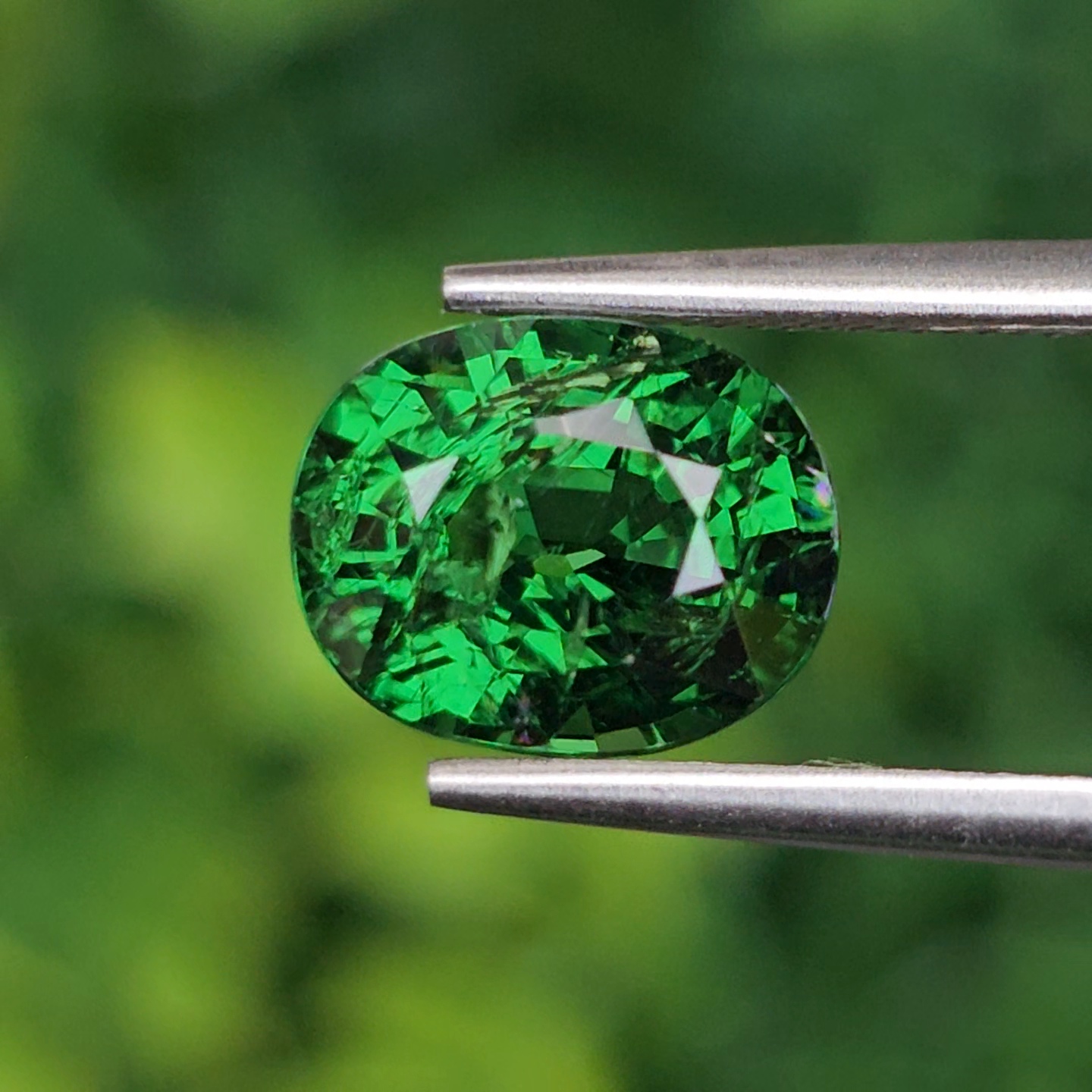 พลอย ซาโวไรท์ Tsavorite Garnet 2.98 กะรัต (Cts.) ดิบ Unheated อัญมณีมงคลประจําวันเกิด เครื่องประดับพลอย