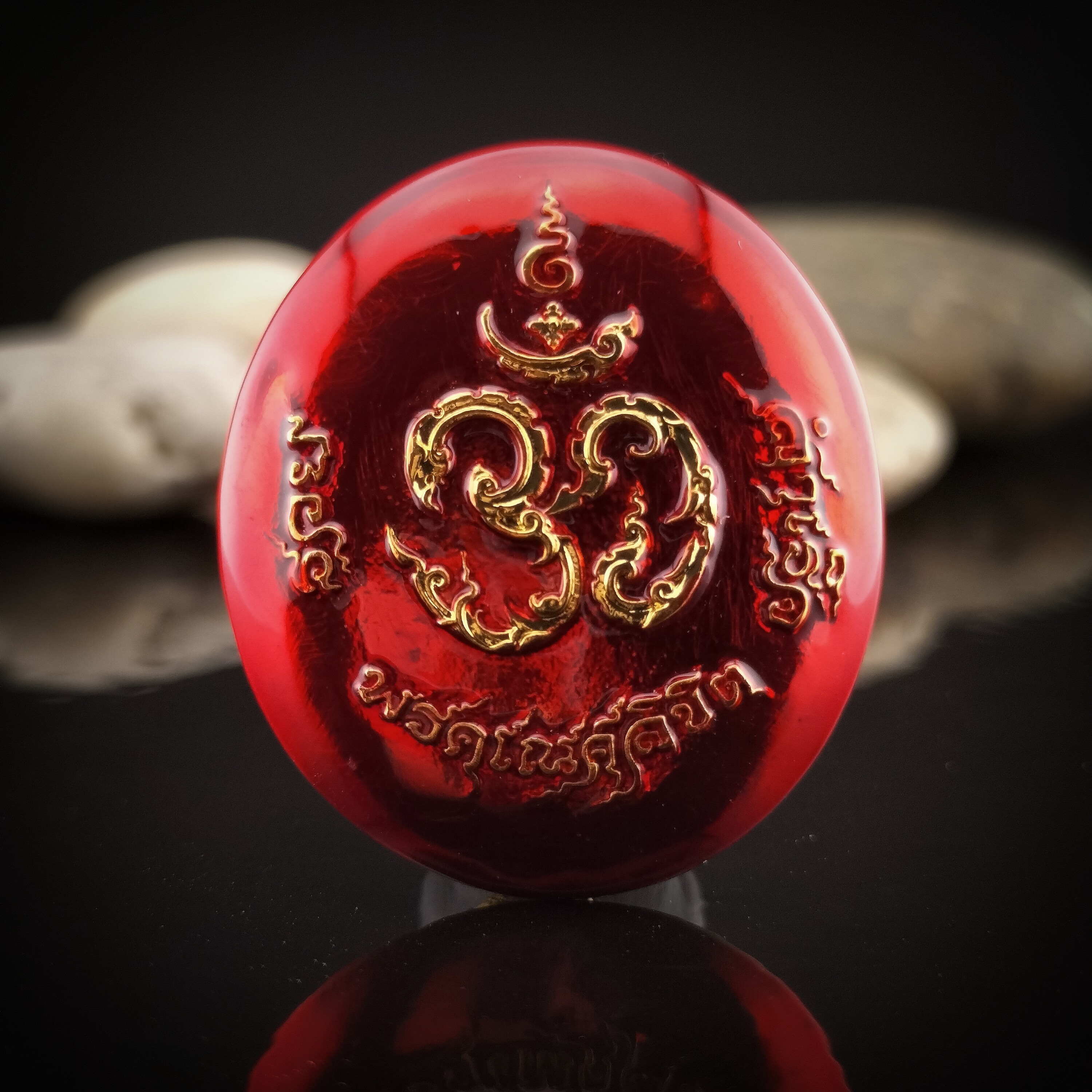 พระพิฆเณศ พรคเณศลิขิต รายการที่ 6 เนื้อสัมฤทธิ์ ชุบทองลงยา