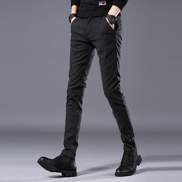 กางเกงชิโน ซับขนนุ่มกันหนาว ทรงกระบอกเล็ก (10224MM)