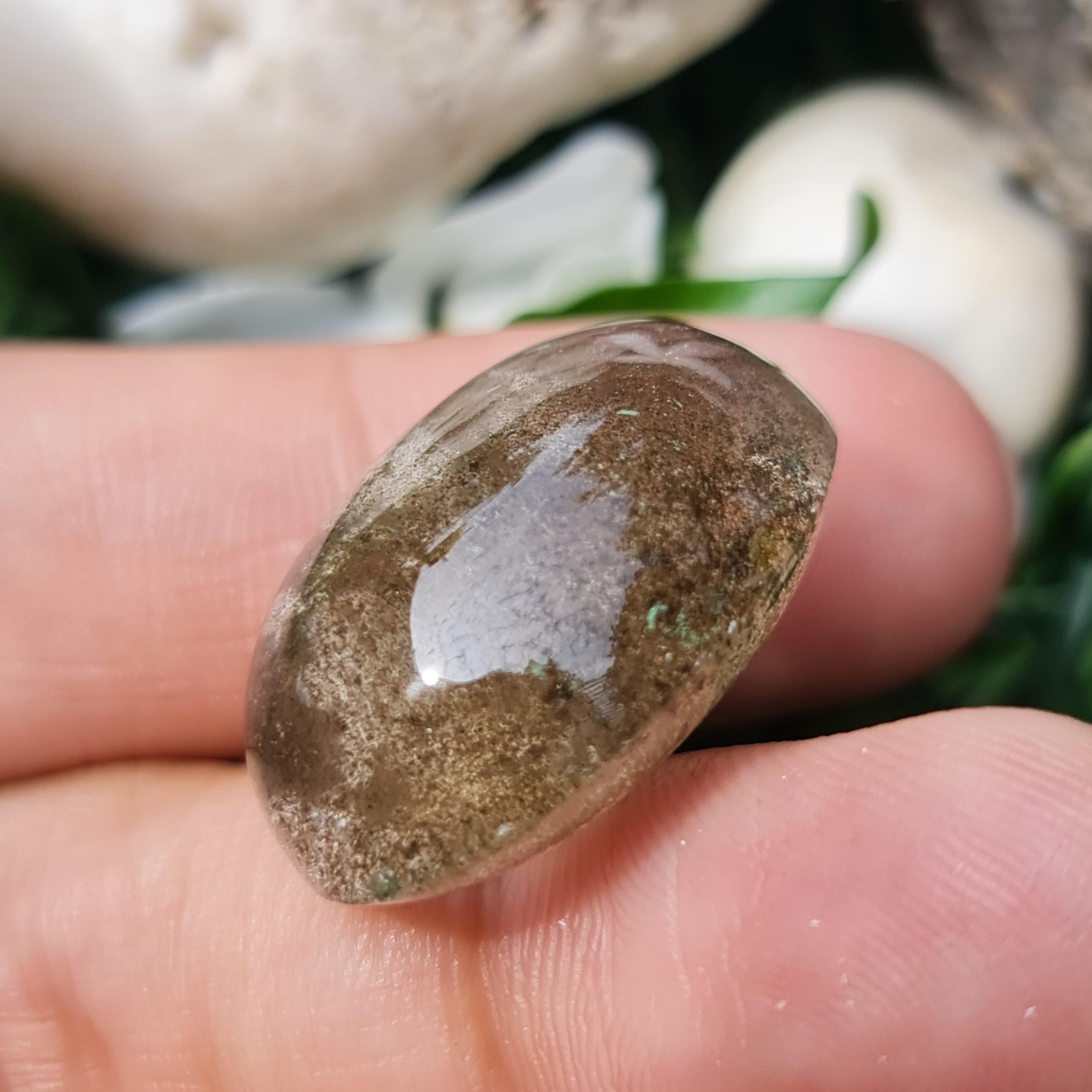 โป่งข่าม ควอตซ์ Rutilated Quartz 38.83 กะรัต Cts. พลอยแท้ อัญมณีมงคลประจําวันเกิด เครื่องประดับพลอย