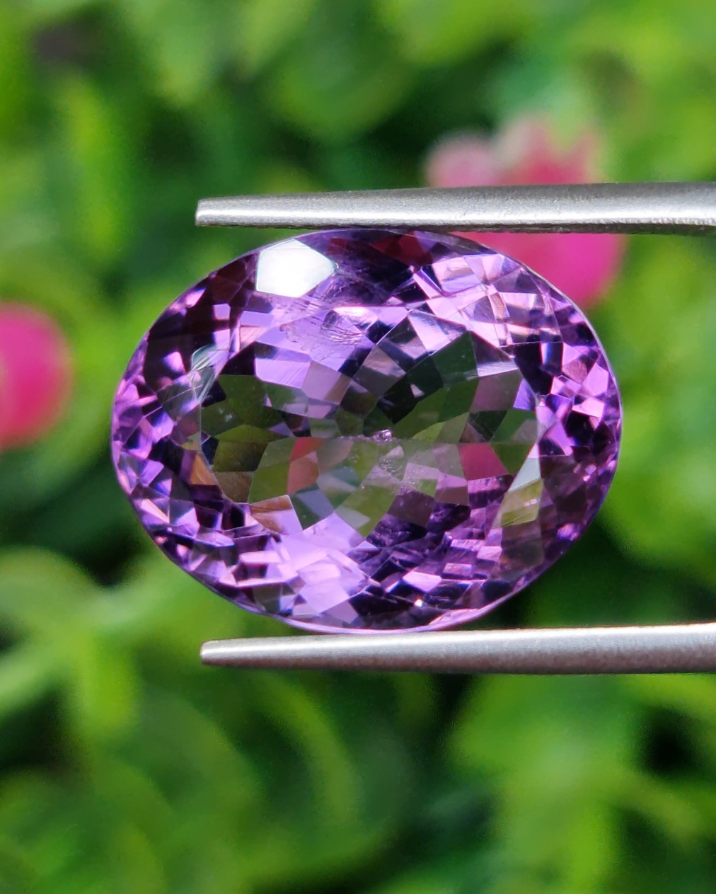 พลอย อเมทิส Amethyst 14.43 กะรัต (Cts.) พลอยแท้ อัญมณีมงคลประจําวันเกิด เครื่องประดับพลอย