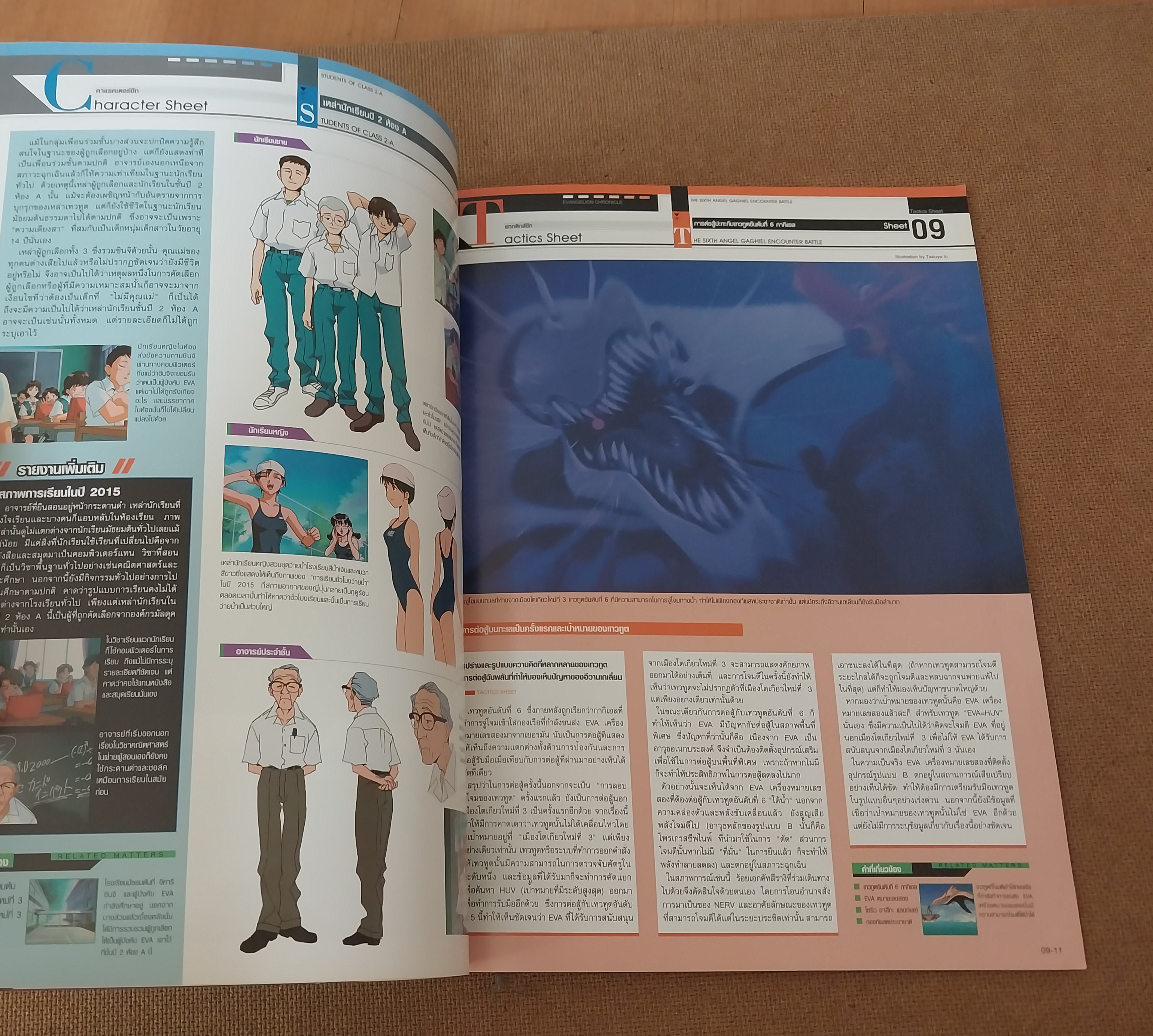 มีหลายภาพ, *แกะเพื่อถ่ายรูป,สารานุกรม สำหรับแฟนพันธุ์แท้อีวานเกเลี่ยน พิมพ์ 4 สีสวยงาม ตลอดทั้งเล่ม ฉบับที่ 9, Evangelion chronicle