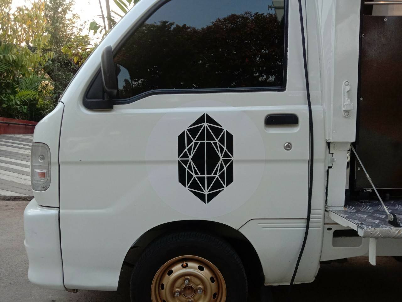 ป้ายสติกเกอร์ติดรถยนต์ - RED DIAMOND SPECIALTY COFFEE