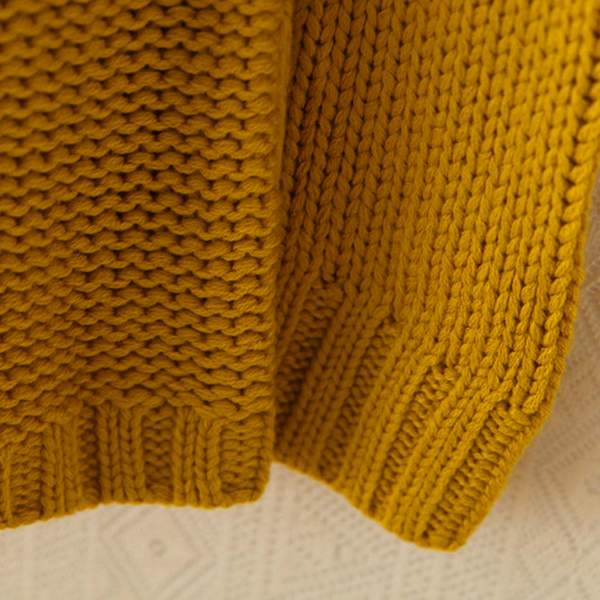 เสื้อคลุมกันหนาววินเทจ ไหมพรมหนานุ่มถักลายนูน (12065LM)