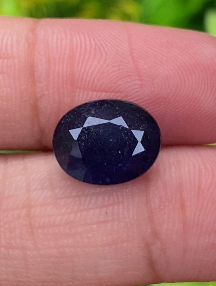 Reserved / ไพลิน (Blue Sapphire) 5.41 กะรัต (Cts.) พลอยแท้ อัญมณีมงคลประจําวันเกิด เครื่องประดับพลอย