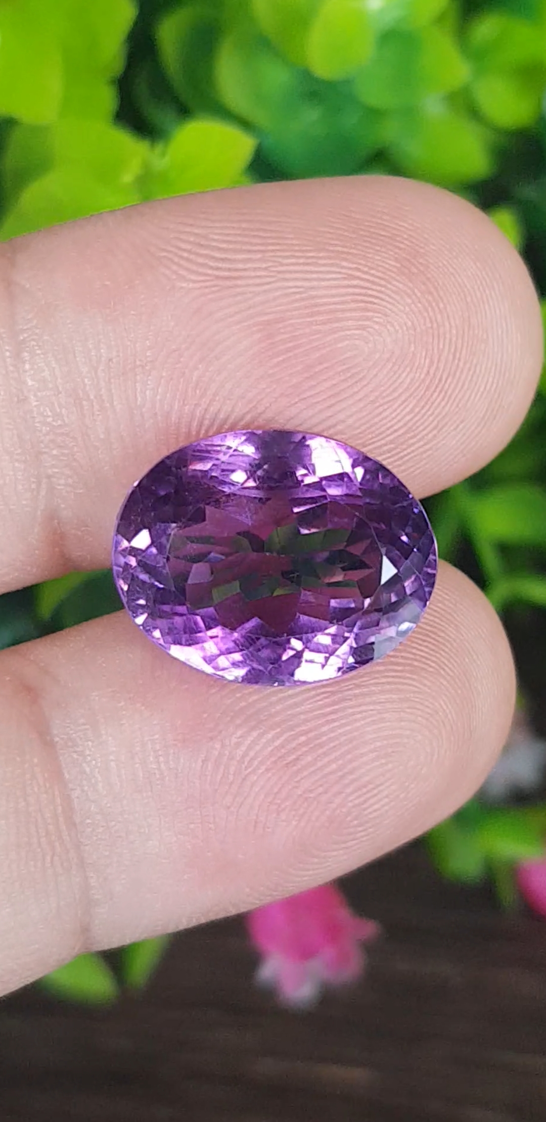 พลอย อเมทิส Amethyst 15.57 กะรัต (Cts.) พลอยแท้ อัญมณีมงคลประจําวันเกิด เครื่องประดับพลอย