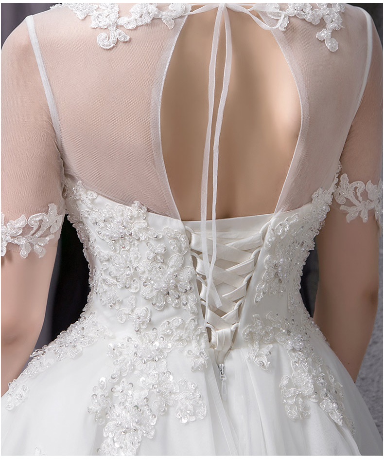 ชุดแต่งงาน แขนสี่ส่วน