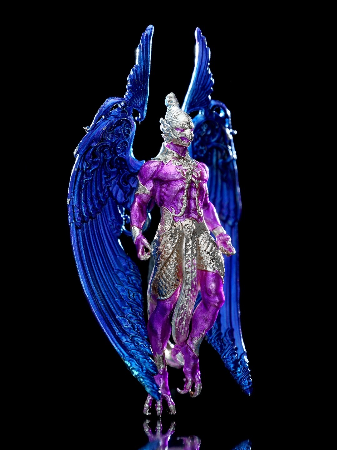 พญาครุฑปรเมศวร รายการพิเศษศูนย์จอง เนื้อบรอนซ์ชุบเงินลงยา