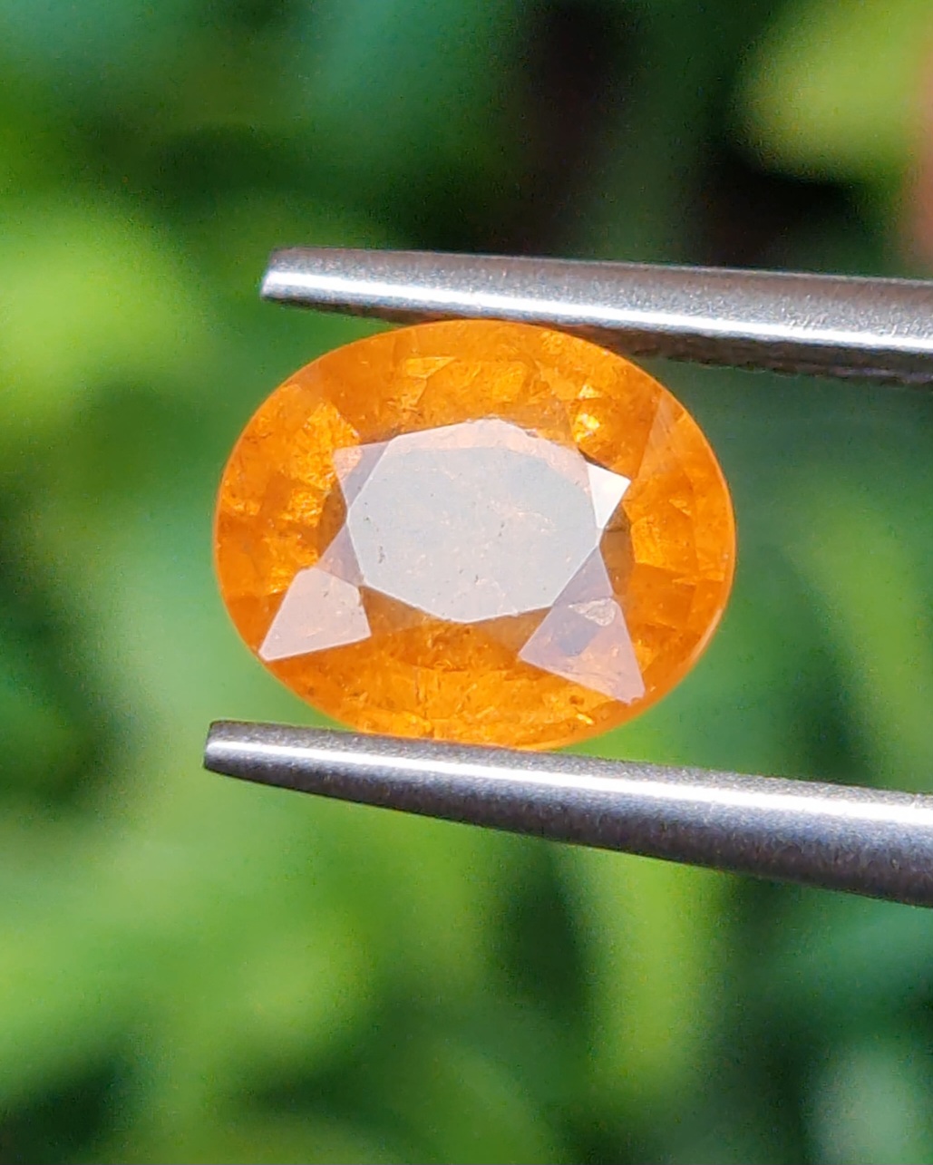 พลอย สเปสซาร์ไทต์ Spessartite Garnet 2.11 กะรัต Cts. พลอยแท้ อัญมณีมงคลประจําวันเกิด เครื่องประดับพลอย