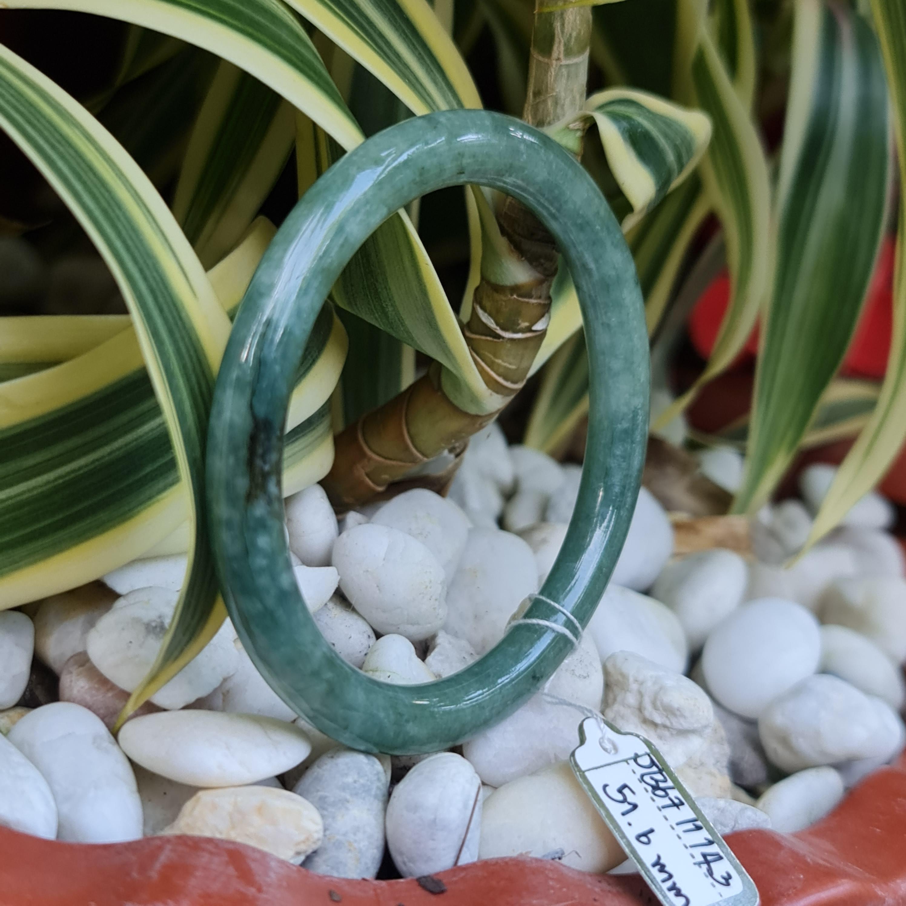 JB6711143 หยก พม่า แท้ Jade กำไลหยก 51.6 มม. (Jadeite bracelet) พม่า (Myanmar)