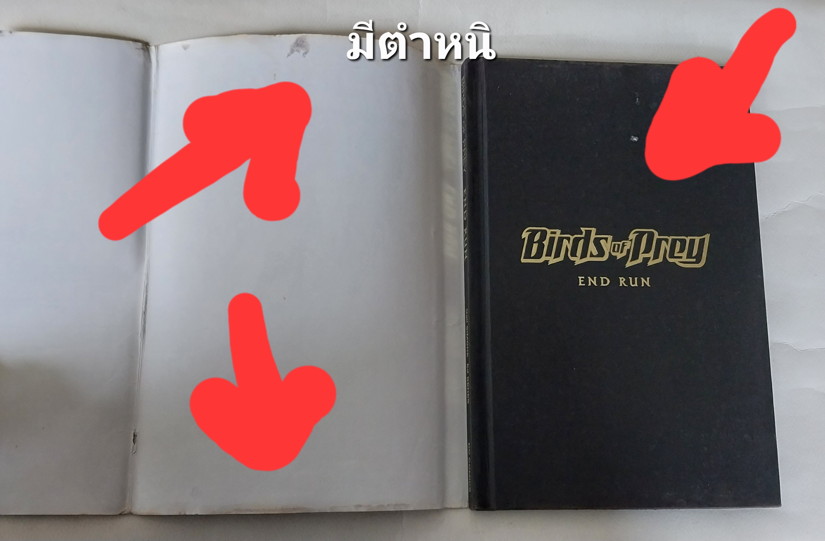 หนังสือภาพการ์ตูน ปกแข็ง มีปกหุ้ม **มีตำหนิ โปรดดูทุกภาพ,DC comics ฉบับภาษาอังกฤษ brightest Day Birds of prey End Run, โดย Gail Simons ed Benes, Adriana Melo Alvin lee หนังสือปกแข็งมีปกหุ้ม กระดาษมัน ภาพสีทั้งเล่ม