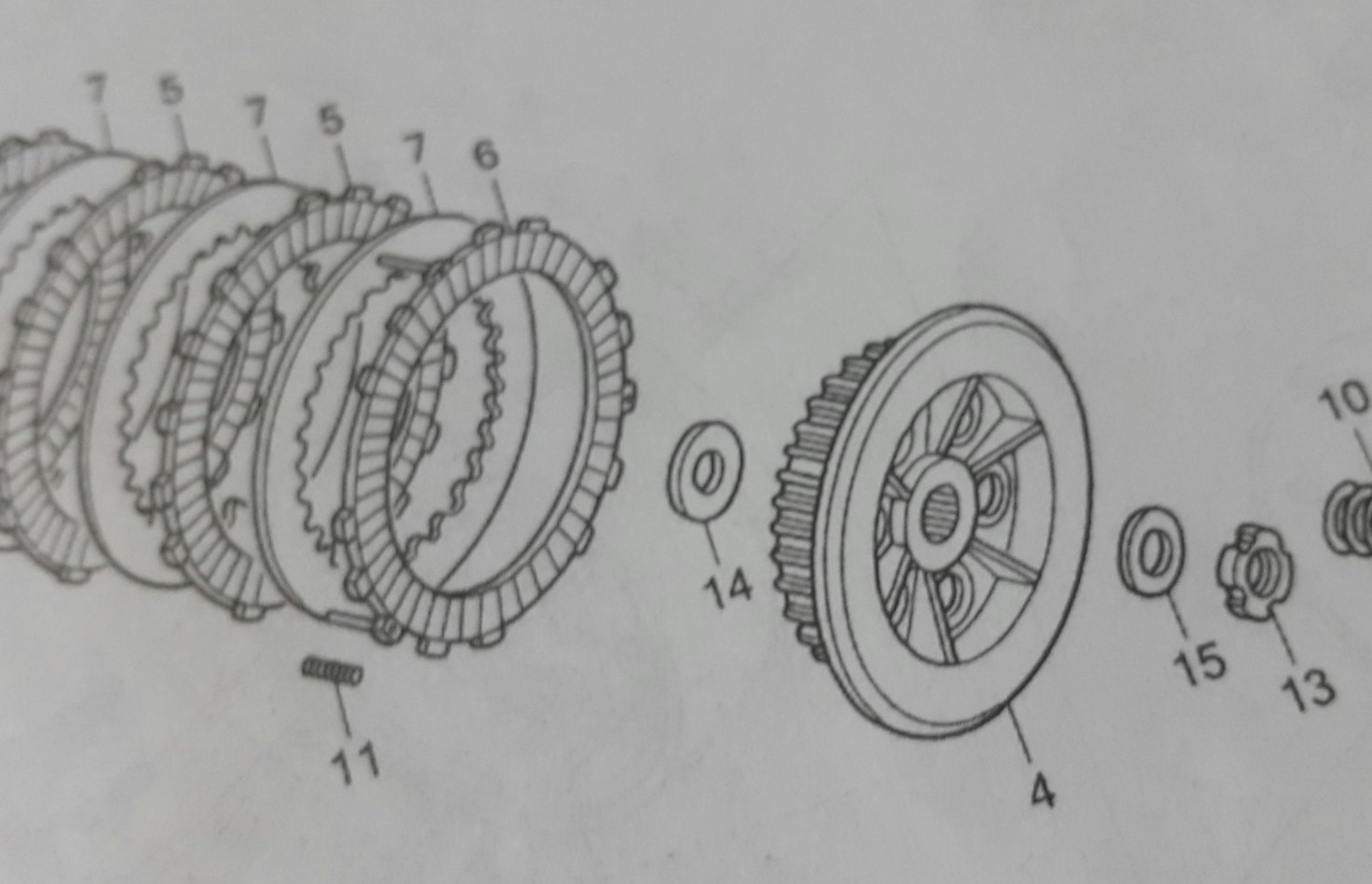 แหวนกันรุน17มม. ดรีม125/เวฟ125/เวฟ110ไอ/ดรีม110ไอ
