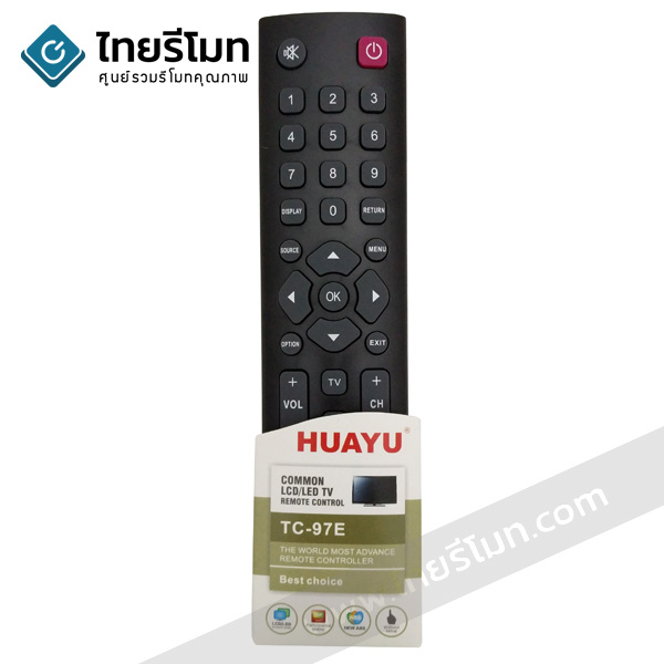 รีโมทรวมทีวี ทีซีแอล TCL ใช้สำหรับLCD/LEDทุกรุ่น รุ่น97E