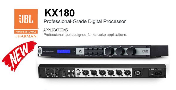 JBL KX180 มิกเซอร์ ปรีไมค์ 2 ช่อง พร้อมเครื่องปรับแต่งสัญญาณเสียง สำหรับคาราโอเกะ