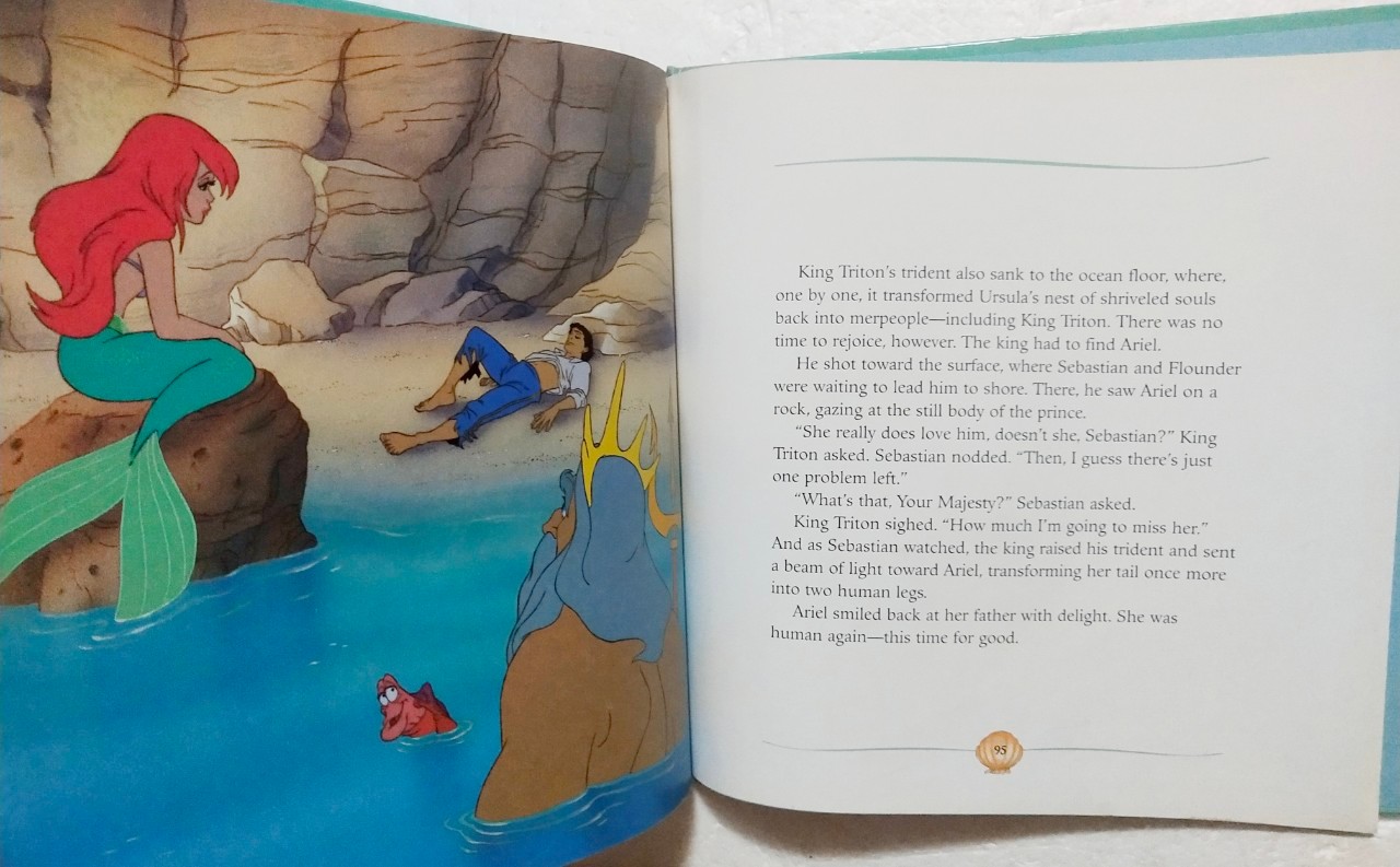 หนังสือนิทานภาพสวย**ปกหลังมีตำหนิตรงสันบนและมีรอยตามภาพ, เจ้าหญิงเงือกน้อย แอเรี่ยล The Little Mermaid