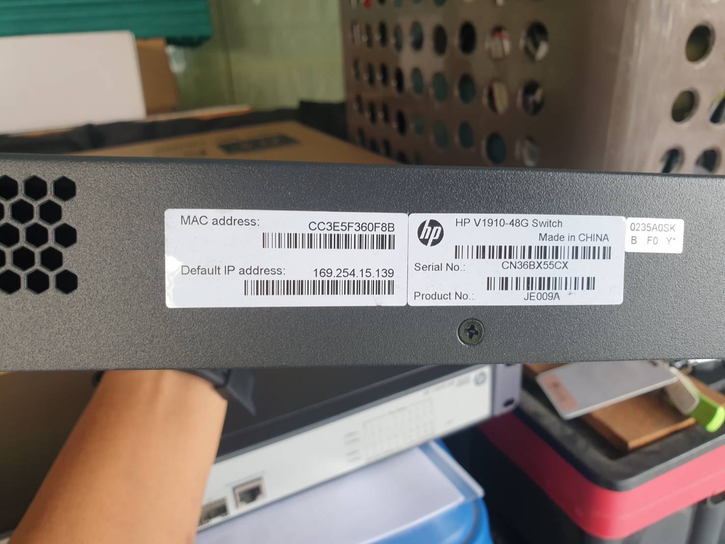 HP 1910-48G Switch L3 basic (JE009A).