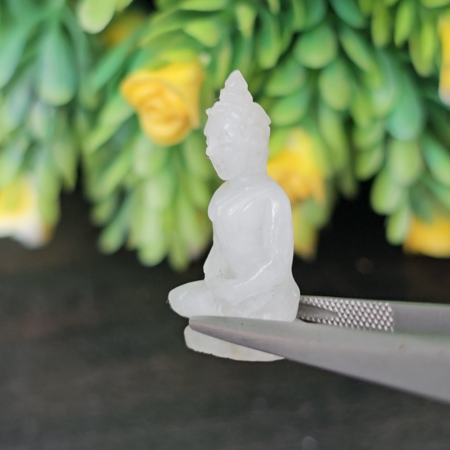 หยก แกะสลัก รูป พระ (Burmese jadeite) 14.57 กะรัต (cts.) หยก พม่า แท้