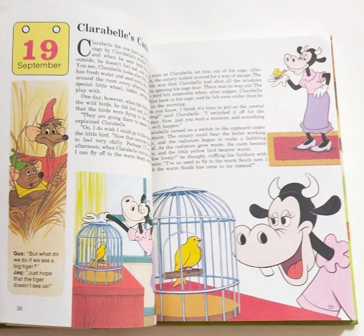 หนังสือภาพการ์ตูนดิสนีย์น่ารัก ปกแข็ง ฉบับภาษาอังกฤษ เล่าเรื่องราวของทุกวันในฤดูใบไม้ร่วง ผ่านตัวการ์ตูนจากดิสนีย์ Story a Day for every day of the year , Autumn