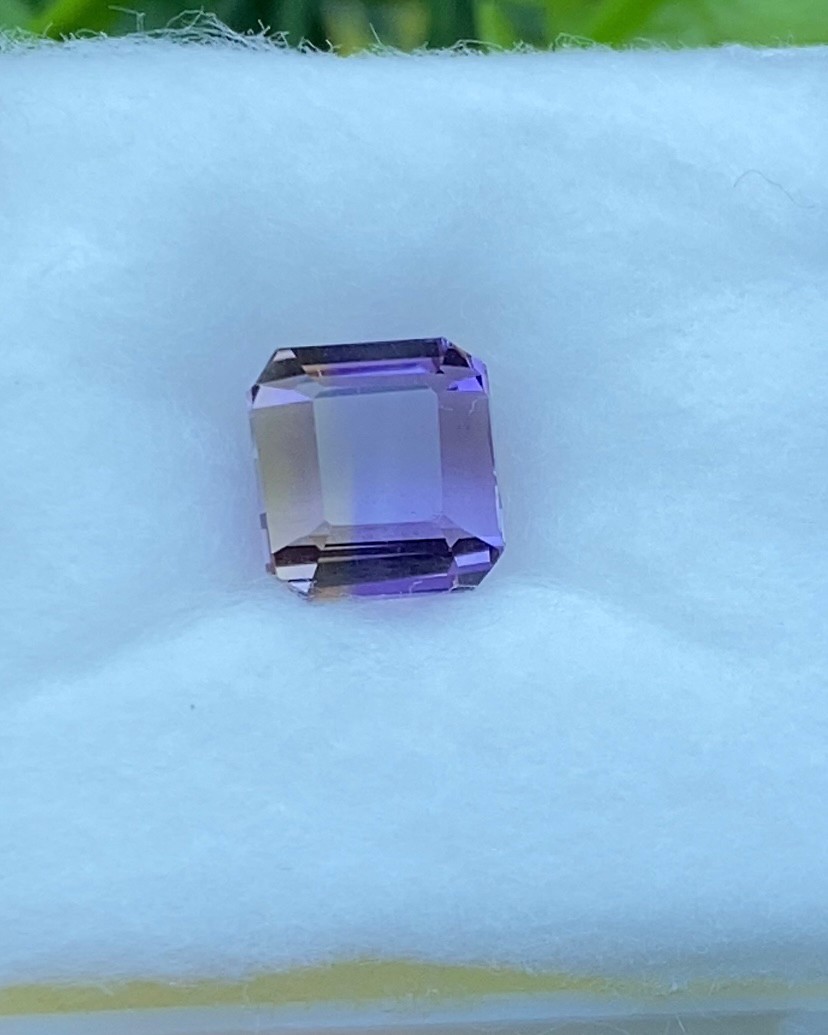 พลอย อเมทริน Natural Ametrine 3.97 กะรัต (Cts.) พลอยแท้ อัญมณีมงคลประจําวันเกิด เครื่องประดับพลอย