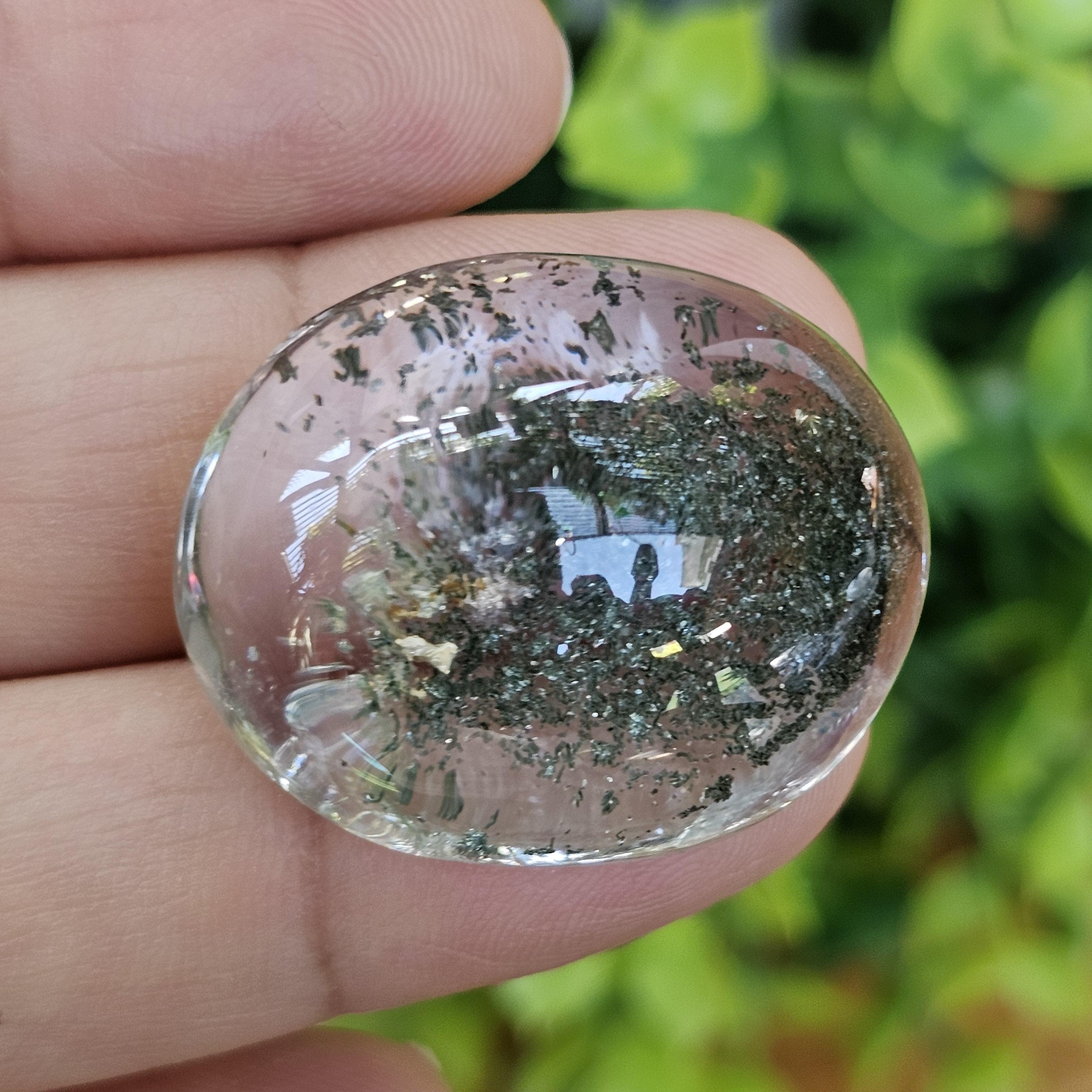 โป่งข่าม ควอตซ์ Included Quartz 81.03 กะรัต Cts พลอยแท้ อัญมณีมงคลประจําวันเกิด เครื่องประดับพลอย