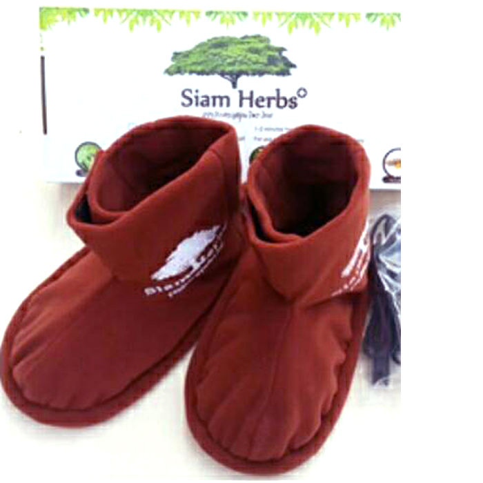 ถุงประคบสมุนไพรไทย ระบบไฟฟฟ้า รองเท้า (Thai herbal's compress bag for foot by electrical system)