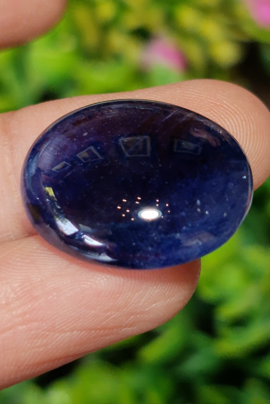 พลอย ไพลิน Blue Sapphire 39.24 กะรัต (Cts.) ดิบ (Unheated) พลอยแท้ อัญมณีมงคลประจําวันเกิด เครื่องประดับพลอย