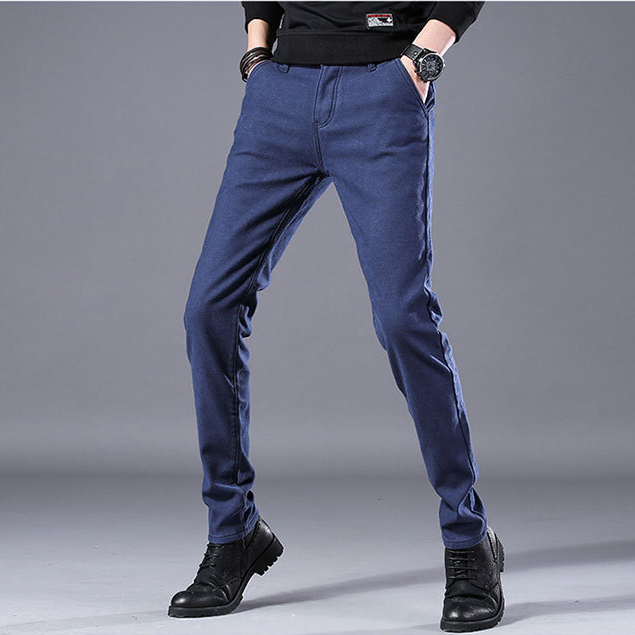 กางเกงชิโน ซับขนนุ่มกันหนาว ทรงกระบอกเล็ก (10224MM)