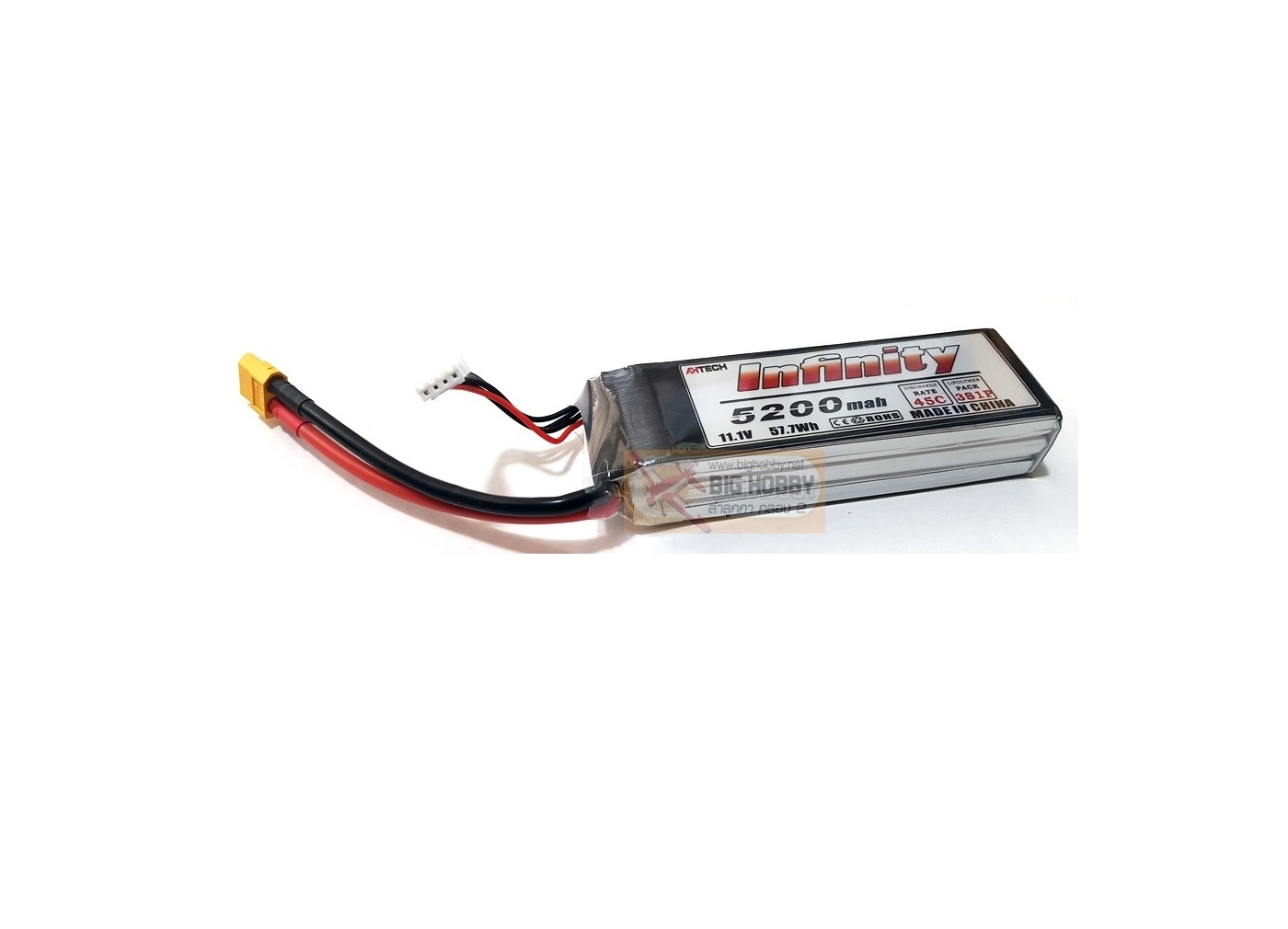 Infinity 11.1V 5200mAh 45C ขั้วXT60 BTIF3S5200