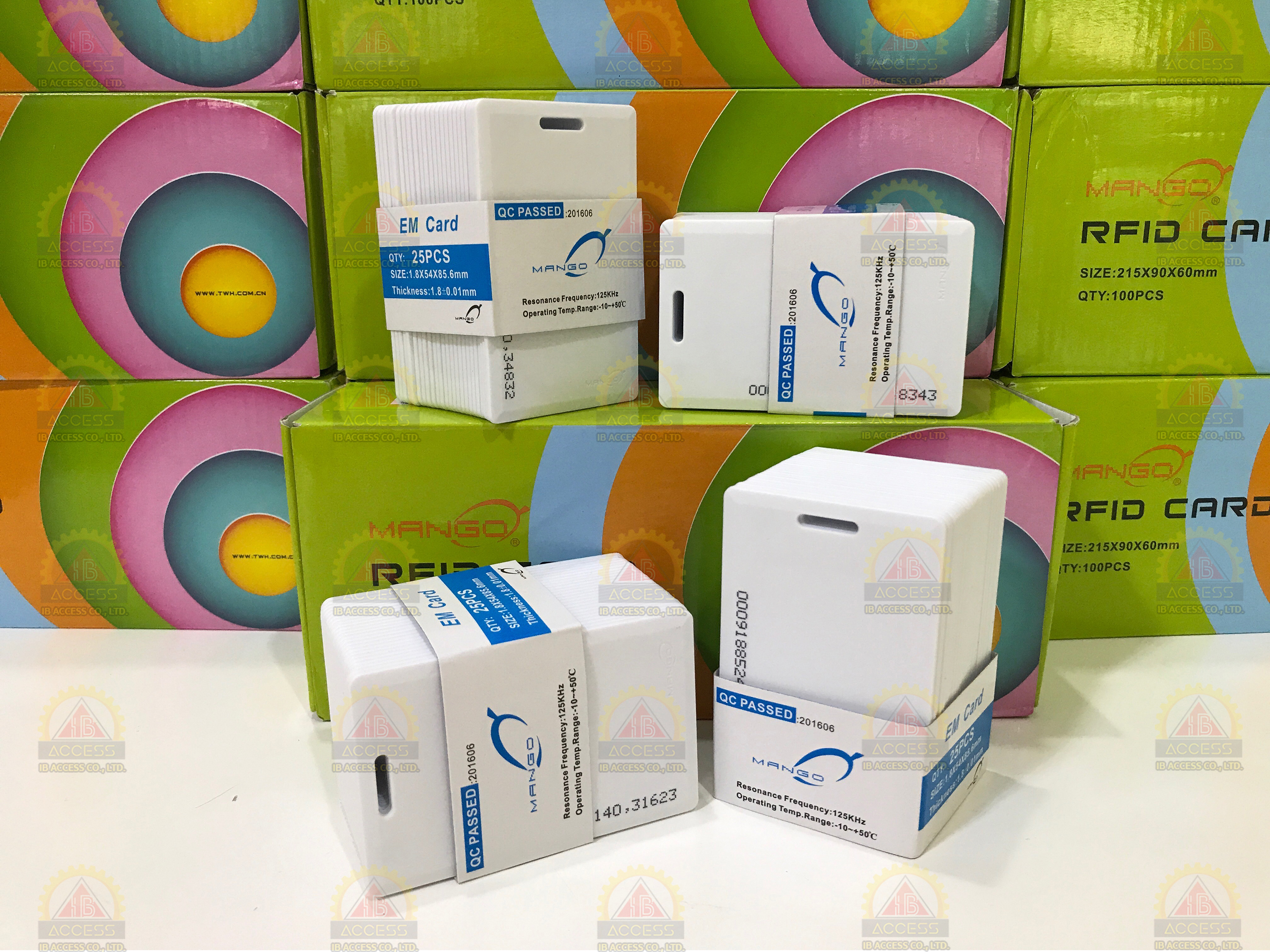 บัตรคีย์การ์ด Proximity Card แบบหนา 1.8 mm. ยี่ห้อ Mango (ไม่เรียงเลข) ไม่มีขั้นต่ำ