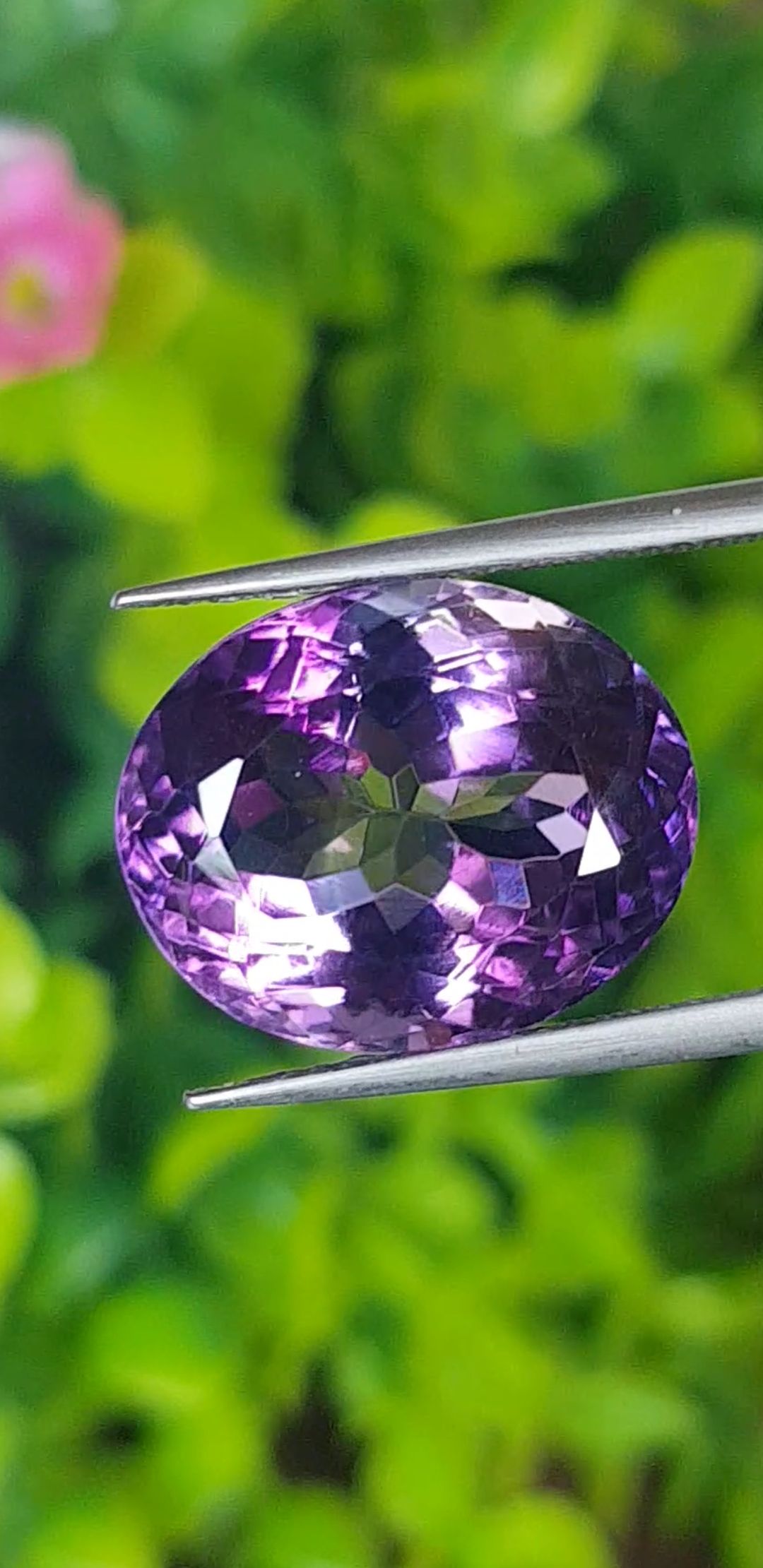 พลอย อเมทิส Amethyst 11.36 กะรัต (Cts.) พลอยแท้ อัญมณีมงคลประจําวันเกิด เครื่องประดับพลอย