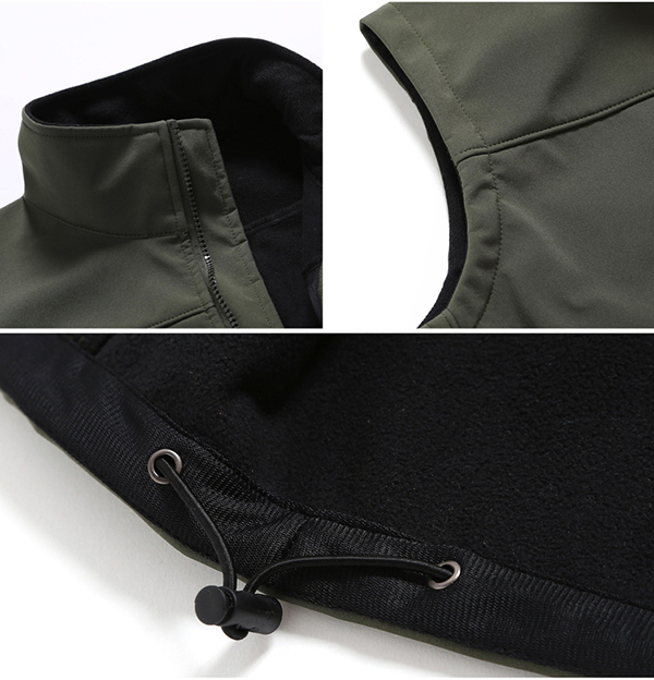 เสื้อกั๊กกันหนาว ซับฟลีซ ผ่าซิปหน้า กระเป๋าซิป (10301MM)