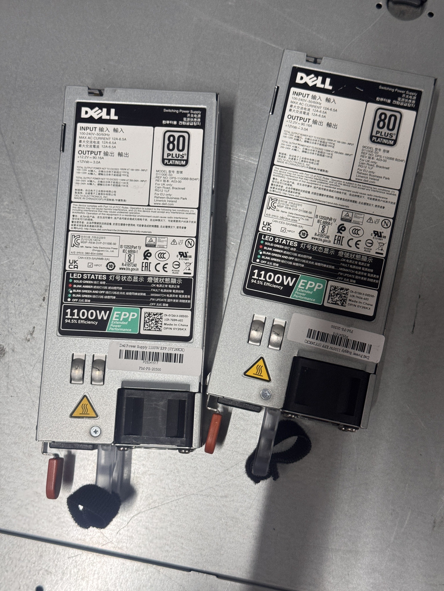 Dell Power Supply 1100W EPP (0Y26KX)