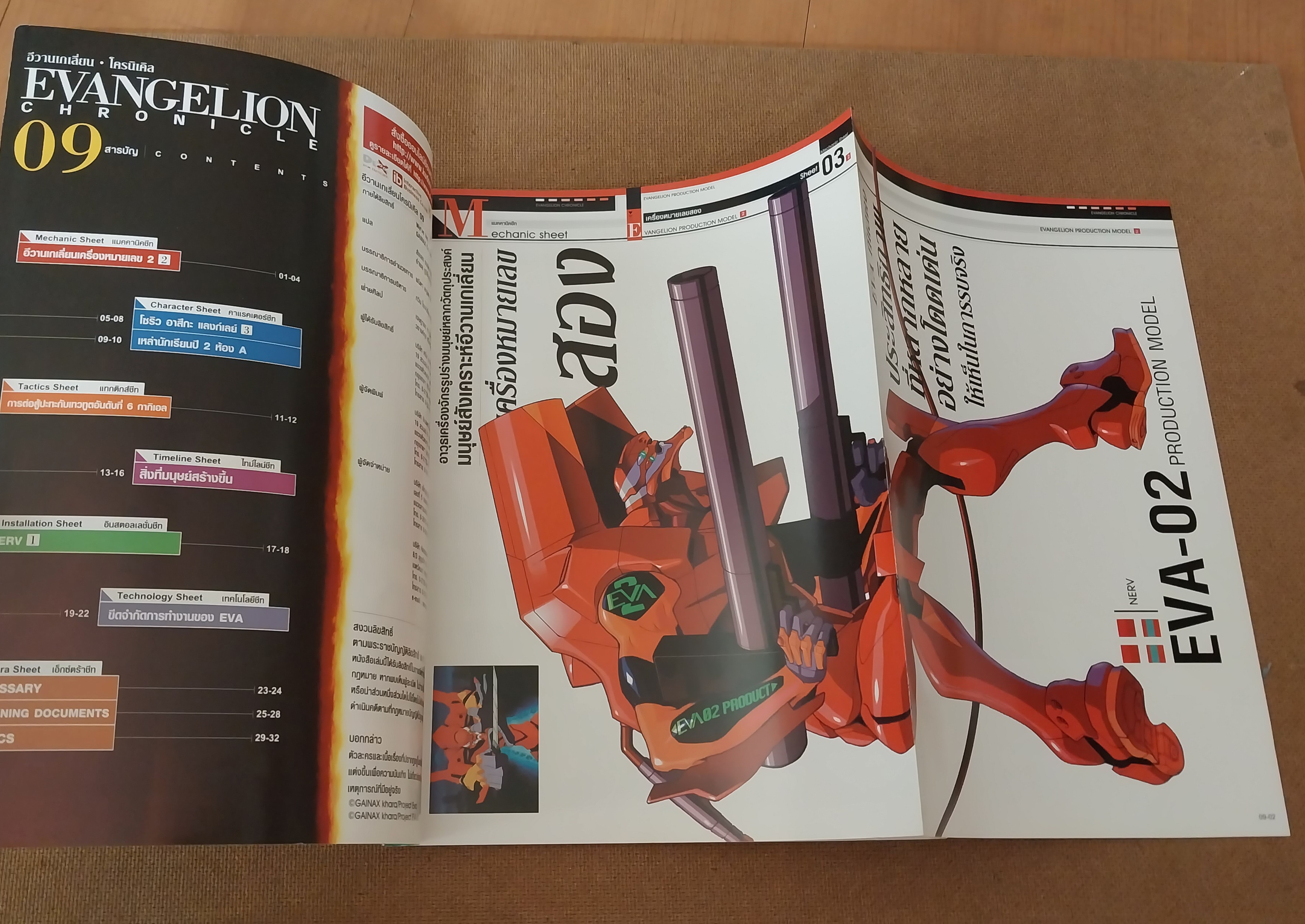 มีหลายภาพ, *แกะเพื่อถ่ายรูป,สารานุกรม สำหรับแฟนพันธุ์แท้อีวานเกเลี่ยน พิมพ์ 4 สีสวยงาม ตลอดทั้งเล่ม ฉบับที่ 9, Evangelion chronicle