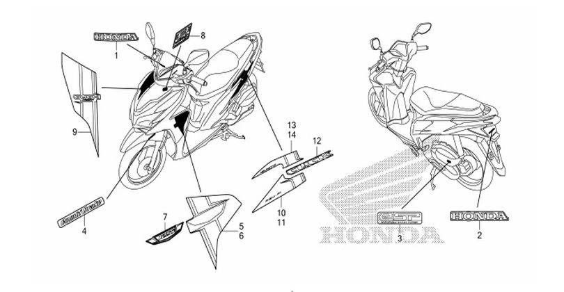 สมุดภาพอะไหล่แท้ฮอนด้าAT คลิก125ไอปี12(ตัวอย่าง/ไม่ได้ขาย)
