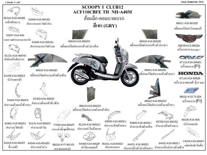 ชุดพลาสติกและเฟรมสี สกุ๊บปี้110ไอปี12-13