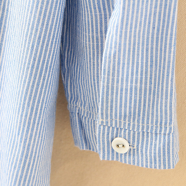 เดรสเชิ้ตแฟชั่นญี่ปุ่น แขนยาว แต่งปักลายน้องหมา (12289LM)