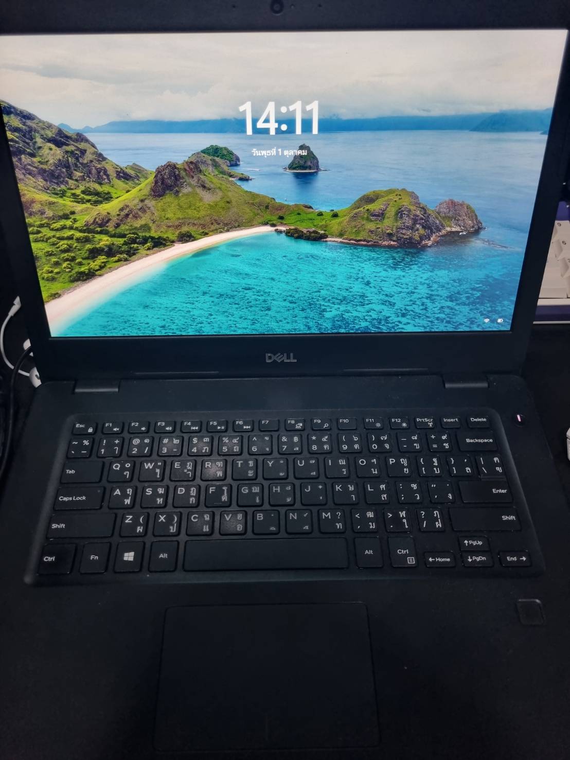 DELL Latitude 3490 i5Gen 8th Ram 8 GB m.2 512GB แบค100% จอมีรอยคีบอร์ด ตามรูป