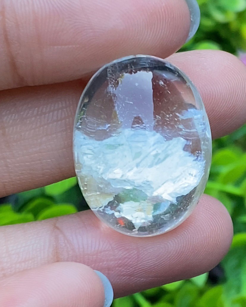 โป่งข่าม ควอตซ์ Rutilated Quartz 54.43 กะรัต Cts. พลอยแท้ อัญมณีมงคลประจําวันเกิด เครื่องประดับพลอย