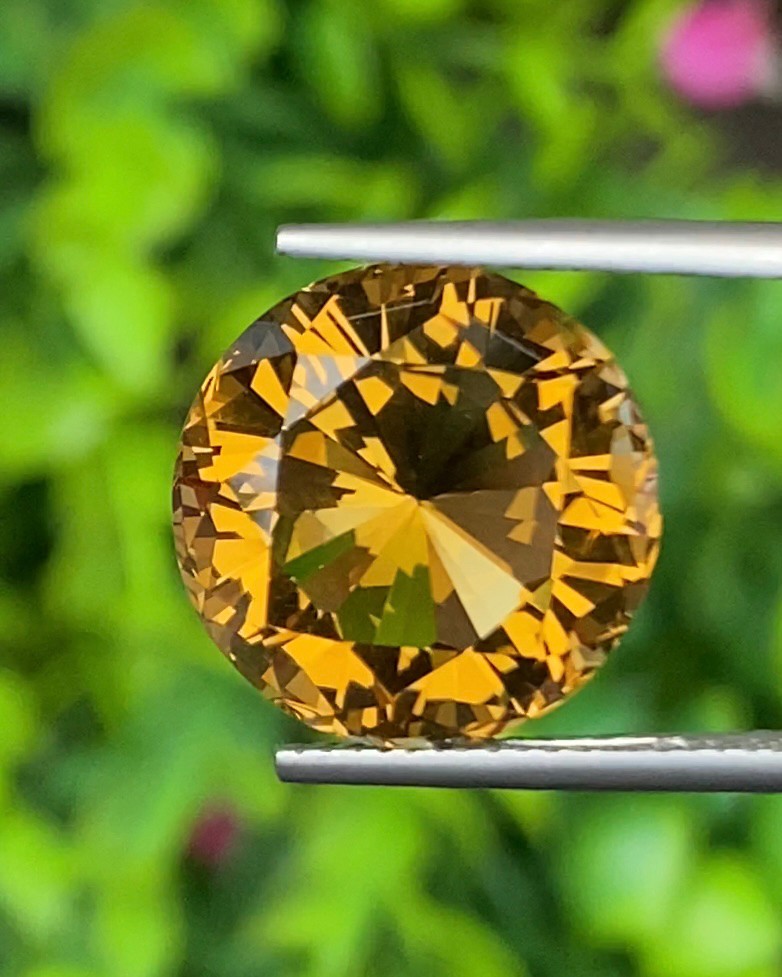 พลอย ซิทริน Citrine 10.22 กะรัต (Cts.) พลอยแท้ อัญมณีมงคลประจําวันเกิด เครื่องประดับพลอย