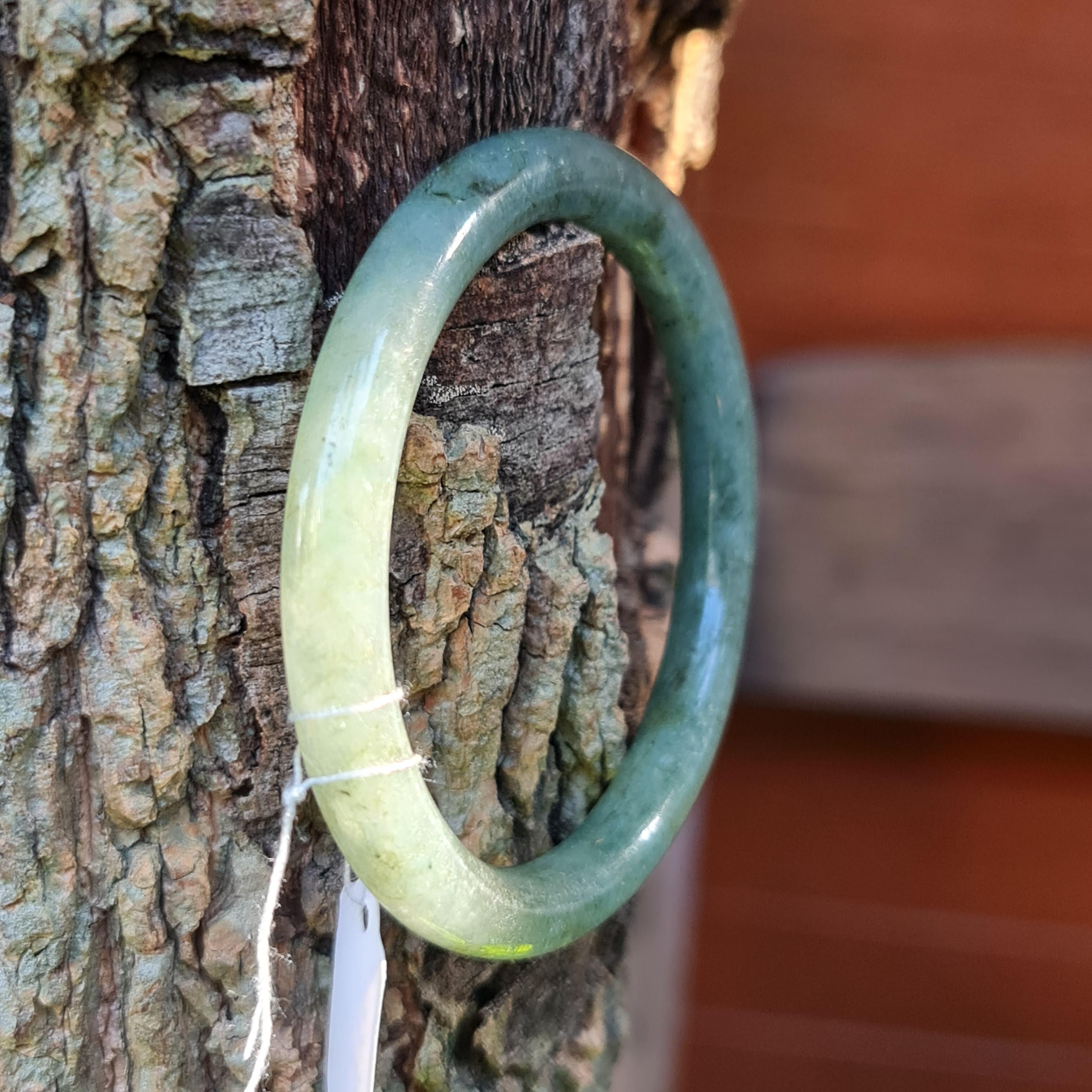 JB6711184 หยก พม่า แท้ Jade กำไลหยก 53.3 มม. (Jadeite bracelet) พม่า (Myanmar)