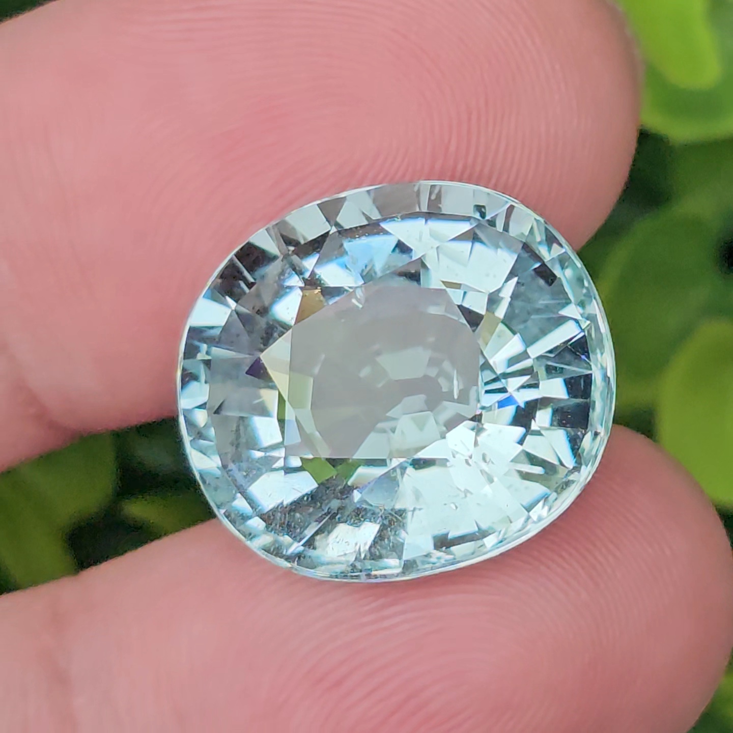 พลอย อความารีน Aquamarine 18.39 กะรัต (Cts.) พลอยแท้ อัญมณีมงคลประจําวันเกิด เครื่องประดับพลอย