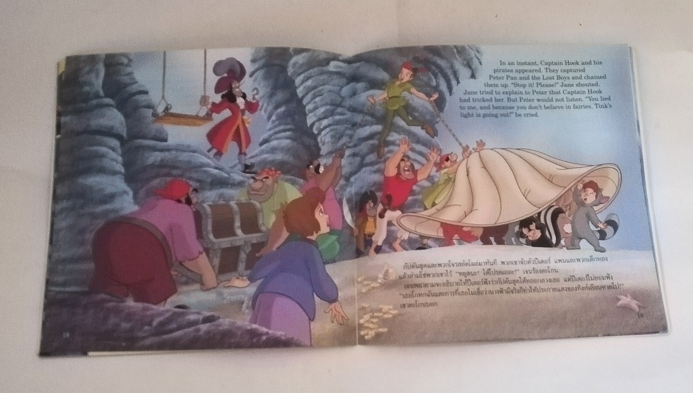หนังสือ ***ปกมีรอยตามภาพ, นิทานสองภาษาจาก Disney ปีเตอร์แพนผจญภัย ท่องแดนมหัศจรรย์ PETERPAN Return to Neverland