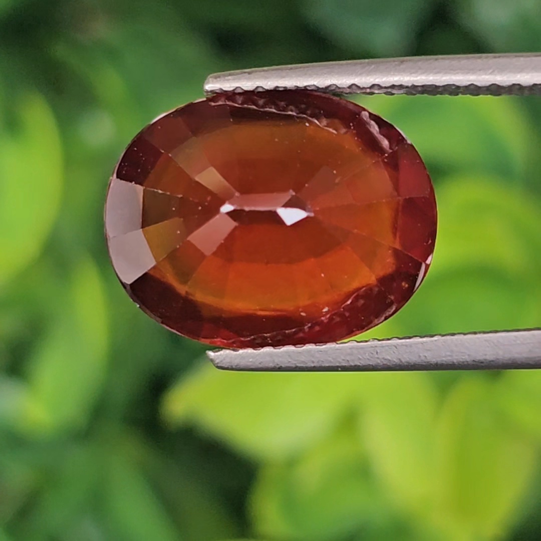 พลอย เฮลโซไนท์ การ์เน็ท Hessonite Garnet 6.25 กะรัต (Cts.) พลอยแท้อัญมณีมงคล ประจําวันเกิด เครื่องประดับพลอย