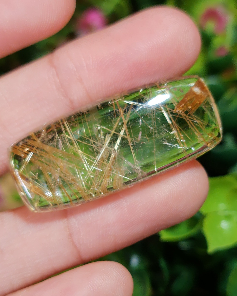 ไหมทอง ควอตซ์ Golden Rutilated Quartz 53.74 กะรัต Cts. พลอยแท้ อัญมณีมงคลประจําวันเกิด เครื่องประดับพลอย