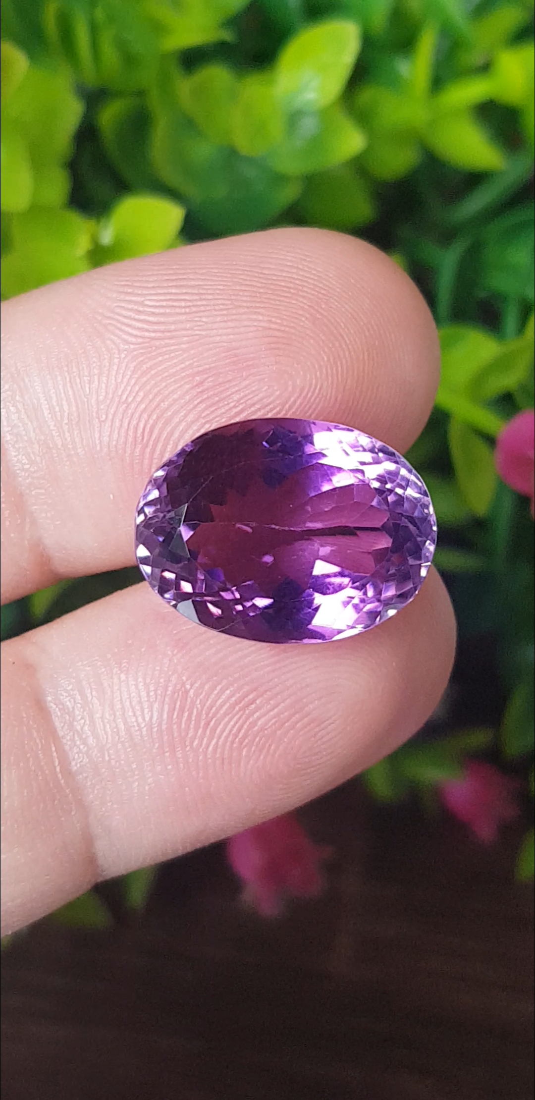 พลอย อเมทิส Amethyst 17.25 กะรัต (Cts.) พลอยแท้ อัญมณีมงคลประจําวันเกิด เครื่องประดับพลอย