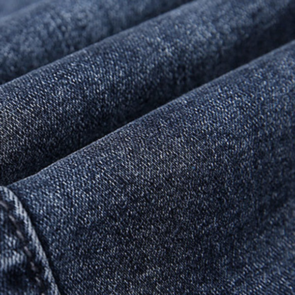 กางเกงยีนส์กันหนาว ทรงสลิม รุ่นหนาซับกำมะหยี่ (11717X)