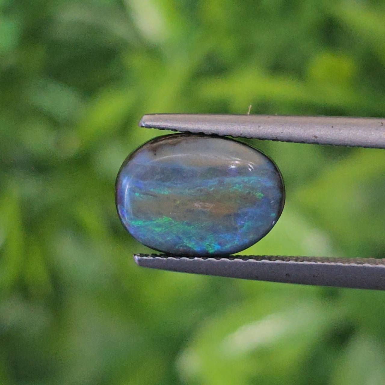 พลอย โบลเดอร์ โอปอล ออสเตรเลีย Australian Boulder Opal 3.55 กะรัต (Cts.) พลอยแท้ อัญมณีมงคลประจําวันเกิด เครื่องประดับพลอย