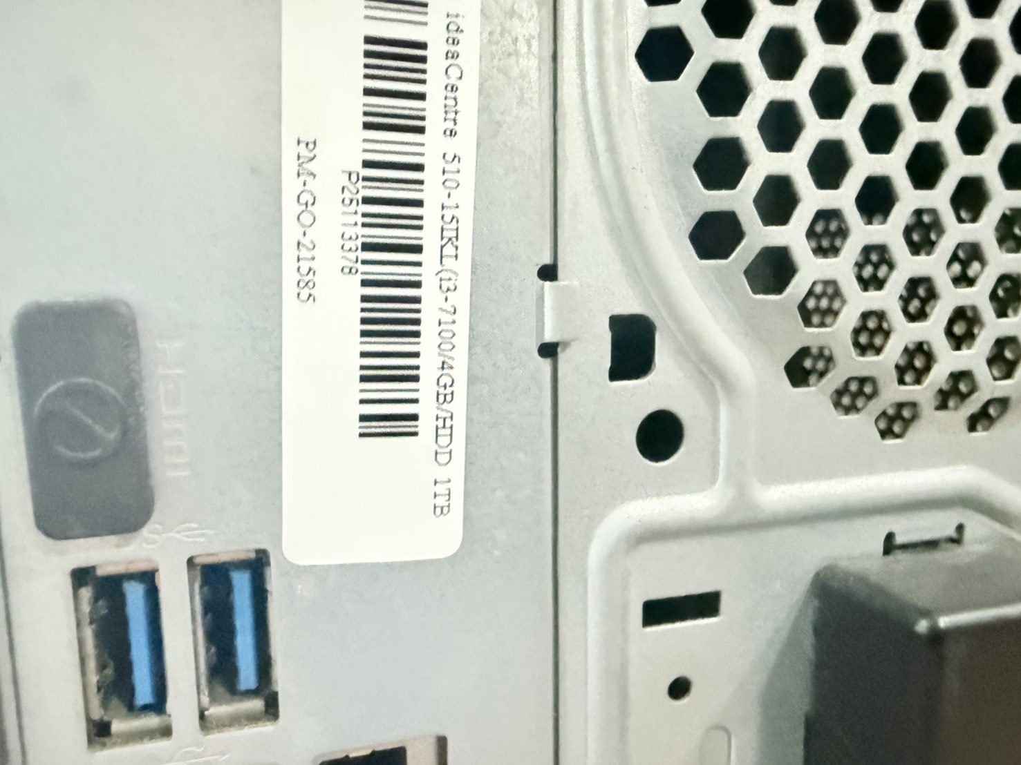 PC Lenovo ideaCentre 510-15IKL(i3-7100/4GB/HDD 1TB/GT730 2GB)