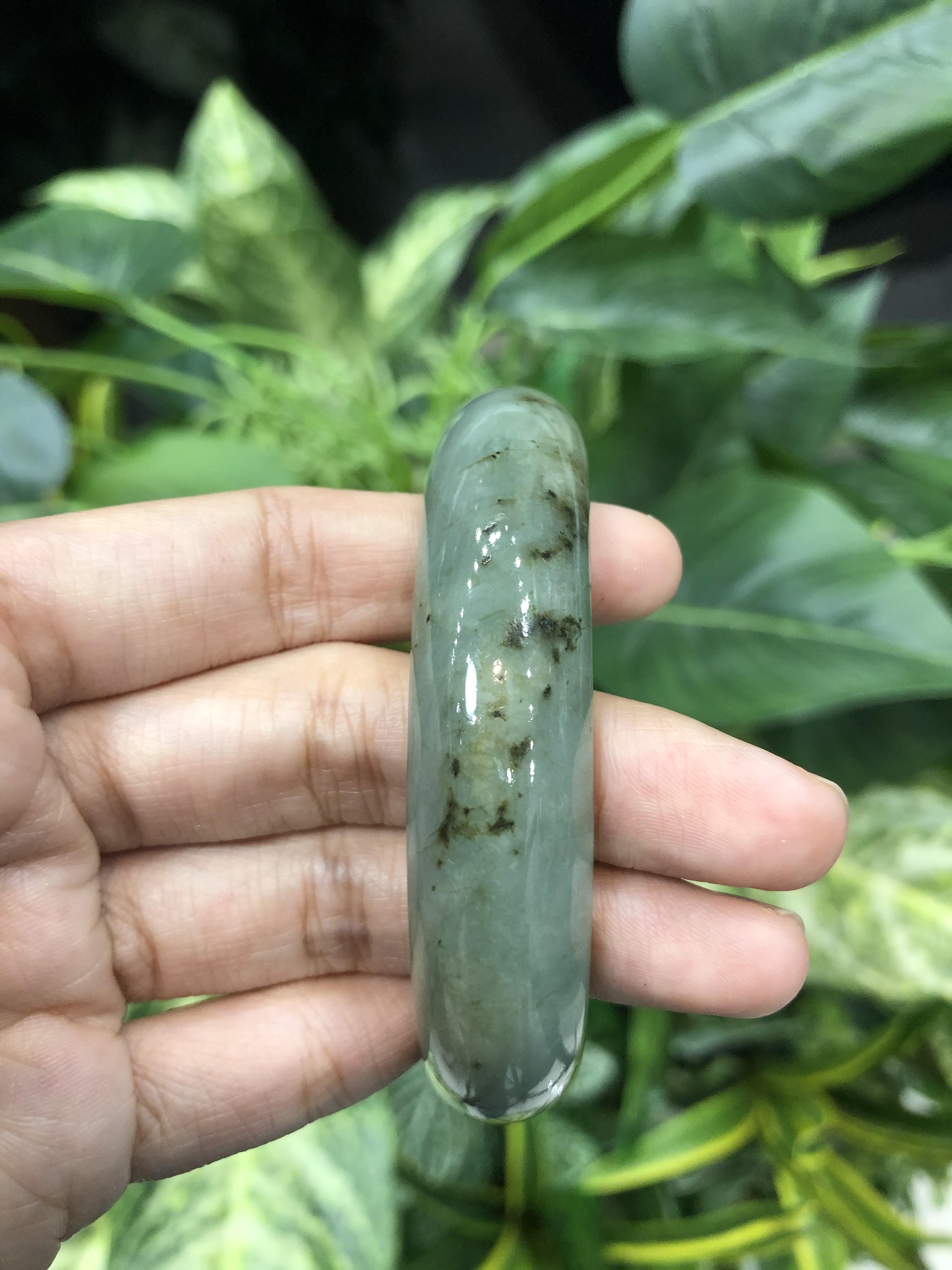 J05C0113 หยก พม่า แท้ Jade กำไลหยก 58 มม (Jade bracelet) พม่า (Myanmar)